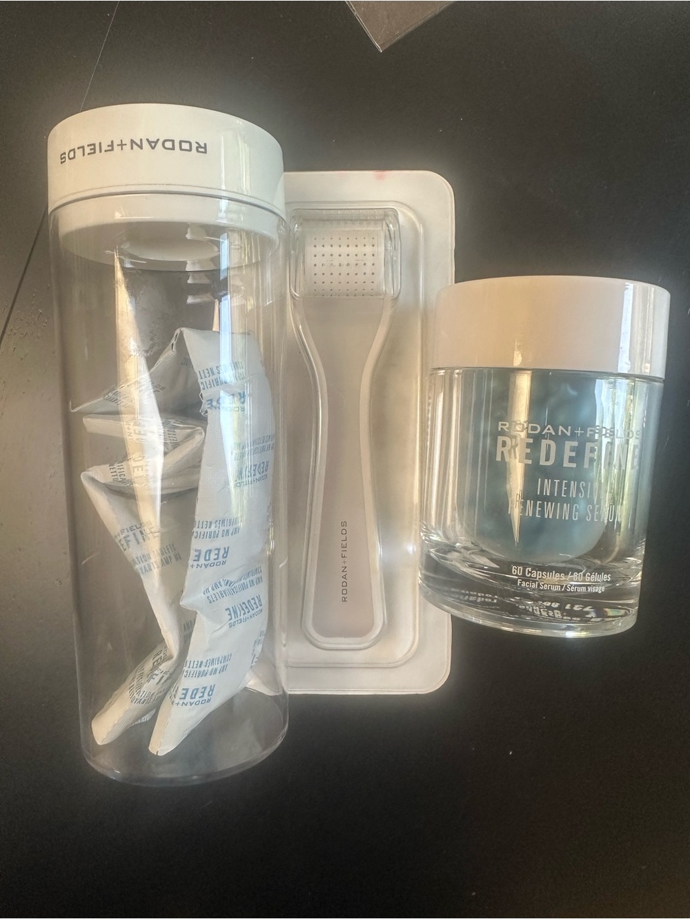 Rodan + Fields REDEFINE Serum Capsules & Derma Roller Set - White/Clear